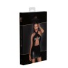 F255 Mini-robe dos nu avec cache-cou en Powerwetlook