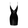 F252 Mini robe Powerwetlook avec dos lacé