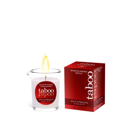 Bougie de massage Taboo for Him jeux interdits