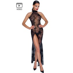 F239 Robe longue en tulle