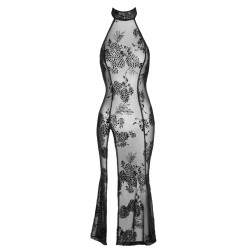 F239 Robe longue en tulle