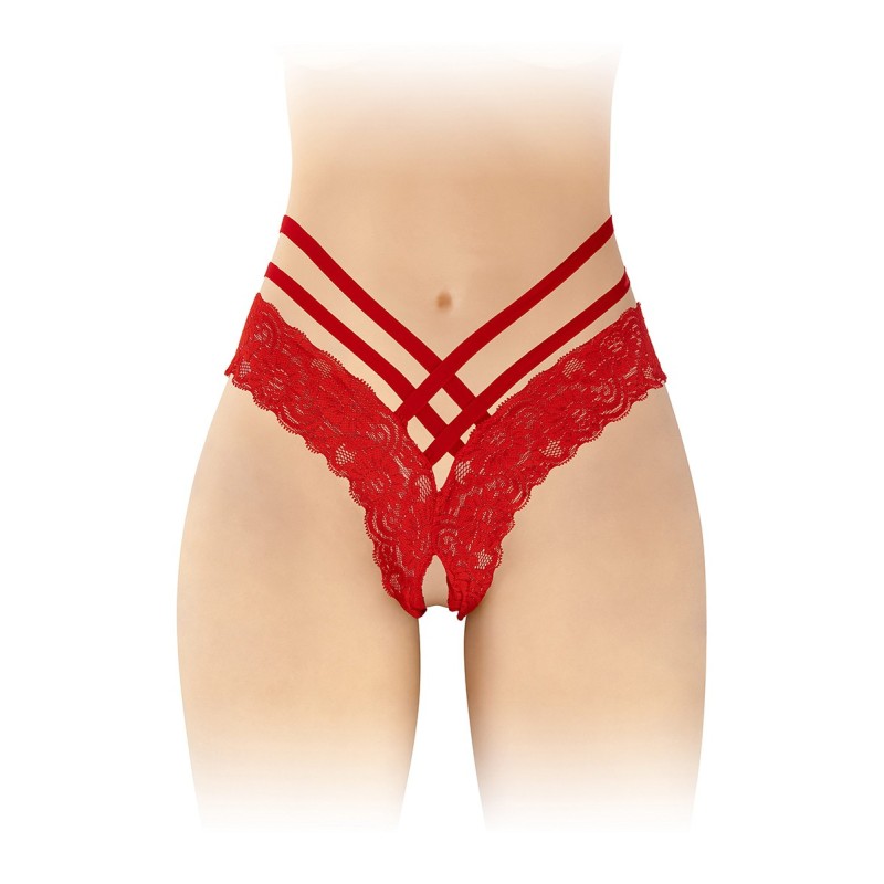 Tanga ouvert Anne - rouge Tanga ouvert Anne - rouge