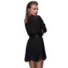 F150 Minirobe en mousseline avec tour de cou