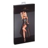 F139 Robe en Powerwetlook et tulle