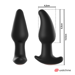 VIBRATEUR ANAL PLUG TÉLÉCOMMANDE WATCHME AVEC ROTATION DES PERLES AMADEUS
