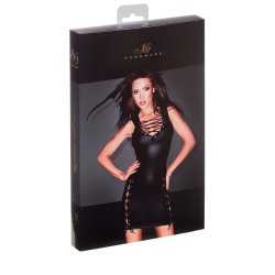 F079 Robe courte avec laçage sur le côté