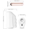 MASTER MASTURBATEUR & VIBRATEUR BLANC