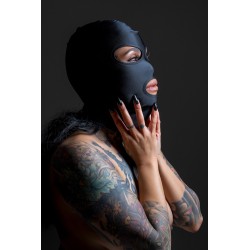 Cagoule BDSM 3 ouvertures