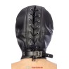 Cagoule BDSM fermée simili cuir
