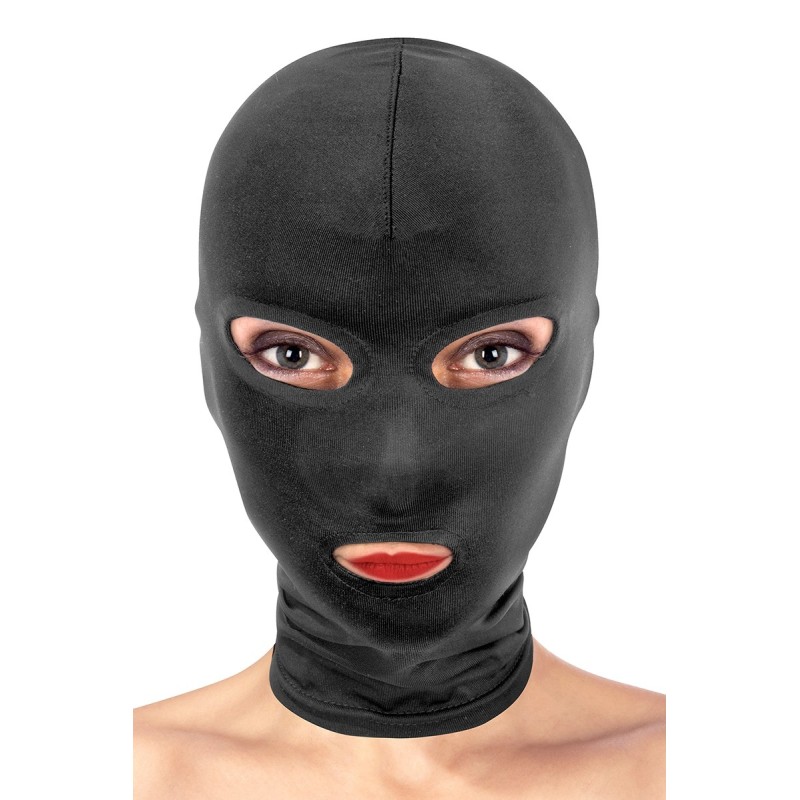 Cagoule BDSM 3 ouvertures