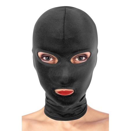 Cagoule BDSM 3 ouvertures