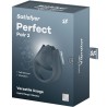 PERFECT PAIR 2 MULTIVIBRATEUR 2 EN 1 ANNEAU PÉNIS ET STIMULATEUR DE DOIGTS GRIS