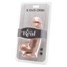 GODE 12 CM AVEC BILLES EN PEAU
