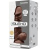 MODÈLE 1 PÉNIS RÉALISTE PREMIUM SILEXPAN SILICONE MARRON 21.5 CM