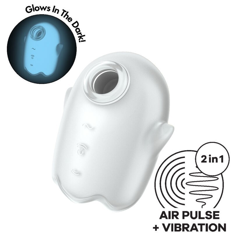 Stimulateur de clitoris à air pulsé Glowing Ghost