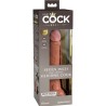 ELITE GODE RÉALISTE EN SILICONE 17.8 CM CARAMEL