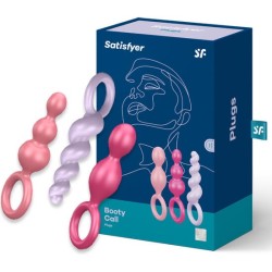 JEU DE PLUGS ANAL 3 PCS TRICOLORE