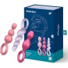 JEU DE PLUGS ANAL 3 PCS TRICOLORE