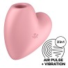 Stimulator clitoridian și vibrator Cutie Heart: Pulsating Air