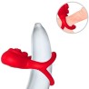 ANNEAU VIBRATEUR COEUR ROUGE