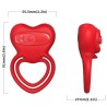 ANNEAU VIBRATEUR COEUR ROUGE