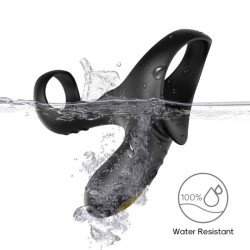 ANNEAU VIBRATEUR DOUBLE RANGER POUR COUPLES NOIR