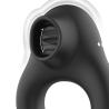 ANNEAU VIBRATEUR EN SILICONE 3 MOTEURS RECHARGEABLE NOIR - OR