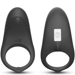 ANNEAU VIBRATEUR SHARK POUR COUPLES TÉLÉCOMMANDE NOIR