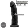 MODÈLE 2 PÉNIS RÉALISTE PREMIUM SILEXPAN SILICONE NOIR 23 CM