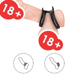 BAGUE DOUBLE ÉLASTIQUE DUALRING NOIR