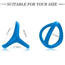 BAGUE DOUBLE SILICONE TRESOR BLEU