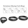 BAGUES CALAVERA SILICONE NOIR