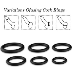 BAGUES SILICONE NOIR