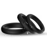 BAGUE TRIPLE SILICONE NOIRE