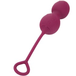 HALTÈRE VAGINALE VIBRATION TÉLÉCOMMANDE 10 VIBRATIONS ROUGE FONCÉ