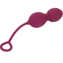 HALTÈRE VAGINALE VIBRATION TÉLÉCOMMANDE 10 VIBRATIONS ROUGE FONCÉ
