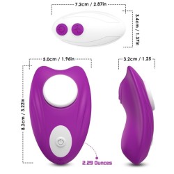 CULOTTE PORTABLE PAPILLON VIBRATEUR TÉLÉCOMMANDE VIOLET
