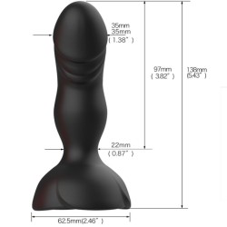 EXTREME A BLOOM VIBRATEUR ROSE ET PLUG ANAL TÉLÉCOMMANDE NOIR