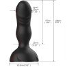 EXTREME A BLOOM VIBRATEUR ROSE ET PLUG ANAL TÉLÉCOMMANDE NOIR