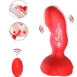 EXTREME A BLOOM VIBRATEUR ROSE ET PLUG ANAL TÉLÉCOMMANDE ROUGE