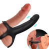GODE AVEC ANNEAU ET VIBRATEUR NOIR