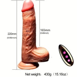 GODE RÉALISTE VIBRANT RECHARGEABLE