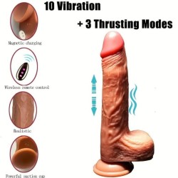 GODE RÉALISTE VIBRANT RECHARGEABLE