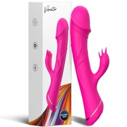 GODE VIBRATEUR LAPIN SILICONE FUCHSIA