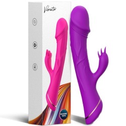 GODE VIBRATEUR LAPIN SILICONE VIOLET