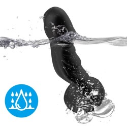 GODE VIBRATEUR & PLUG ANAL TÉLÉCOMMANDE NOIR