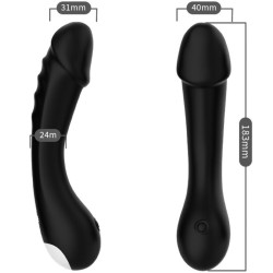 GODE VIBRATEUR POINT G SILICONE NOIR