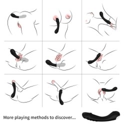 GODE VIBRATEUR POINT G SILICONE NOIR