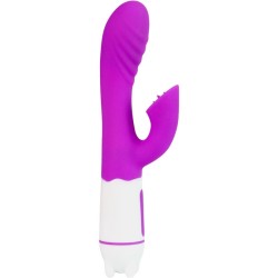 HAPPY VIBRATEUR & STIMULATEUR AVEC LANGUE RECHARGEABLE VIOLET