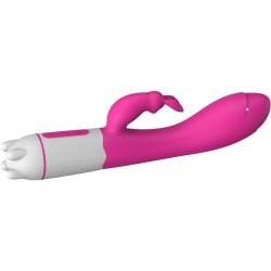 HAPPY VIBRATEUR & STIMULATEUR DE LAPIN FUCHSIA